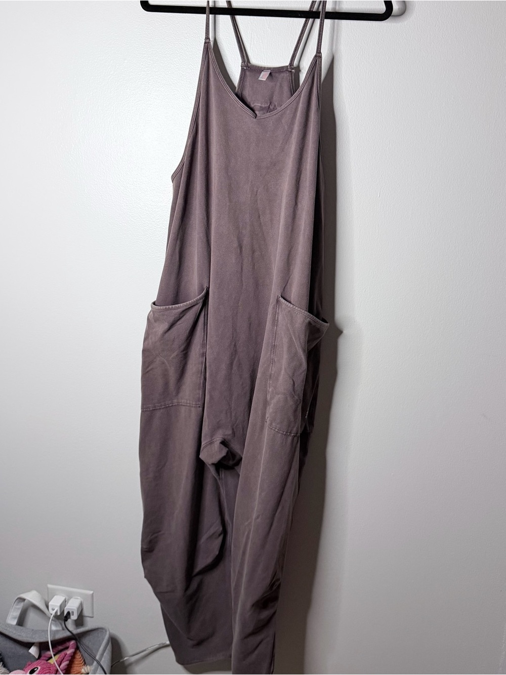 Relaxed Brown Free People Hotshot Women's Sleeveless Jumpsuit with Pockets